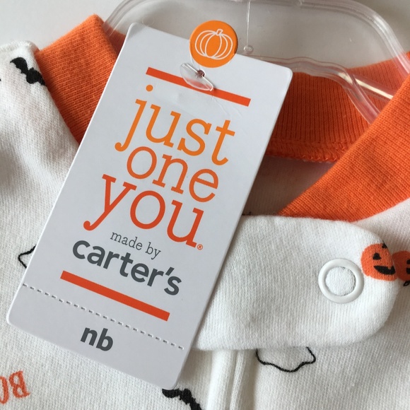 Carter's Infant Halloween Zip Sleeper & Hat Set NB - Picture 5 of 6